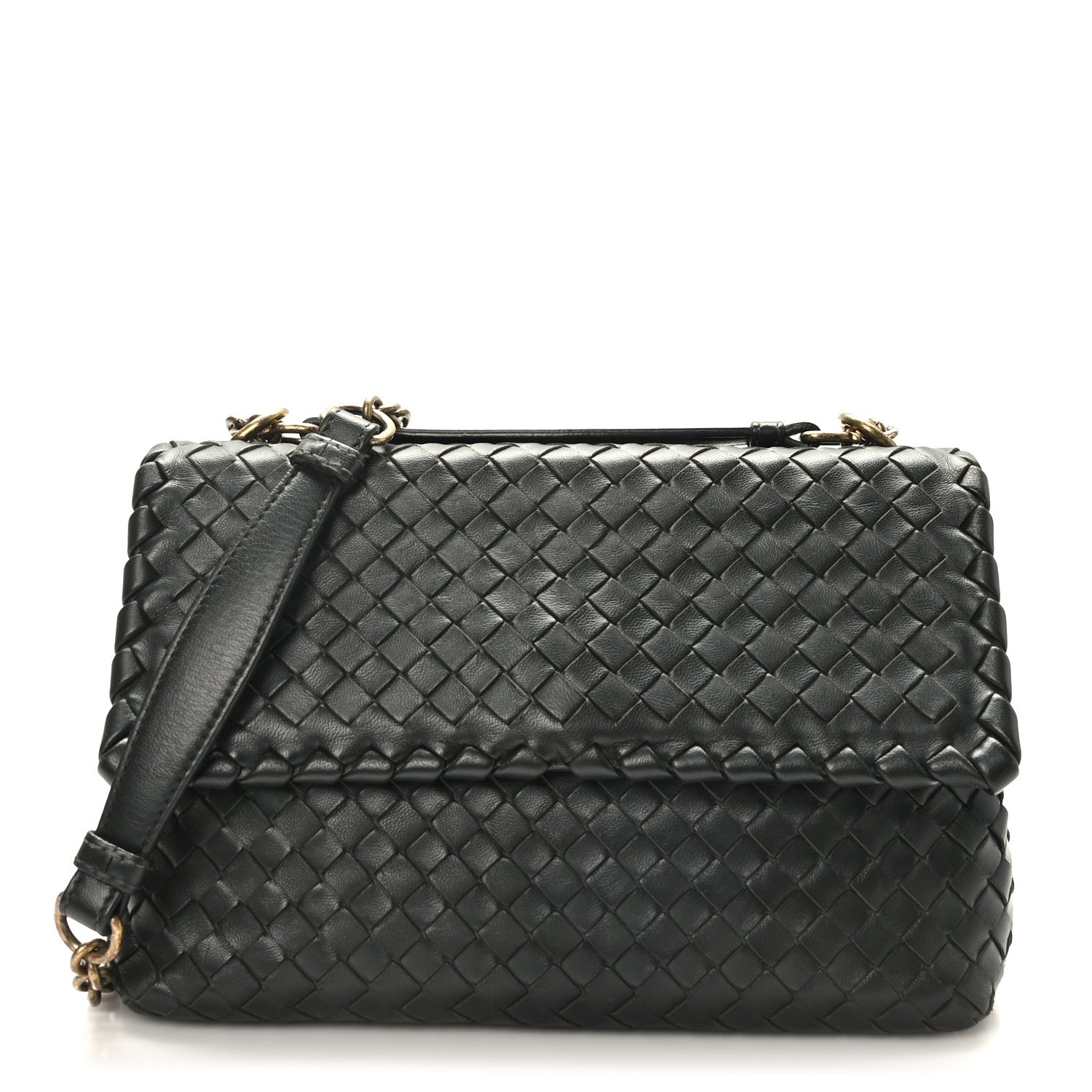 Bottega Veneta Nappa Intrecciato Small Olimpia Bag Black 3 of 10