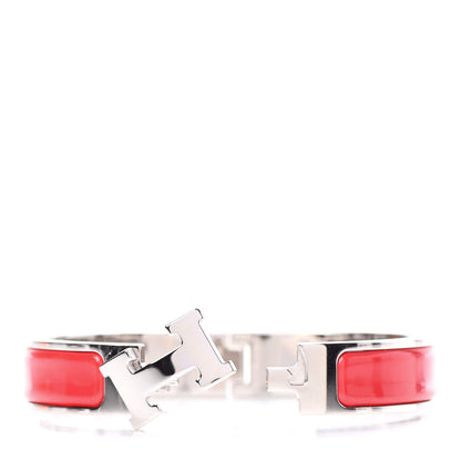 Hermes Enamel Narrow Clic Clac H Bracelet PM Framboise 5 of 5