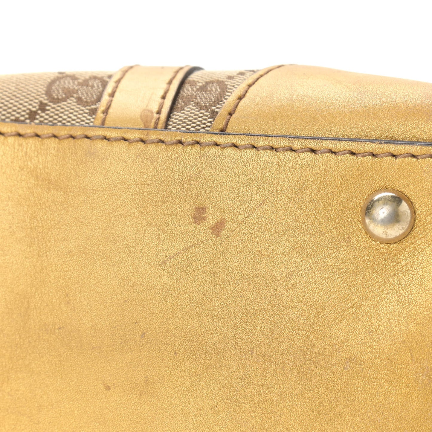 Monogram Small Lovely Heart Tote Gold