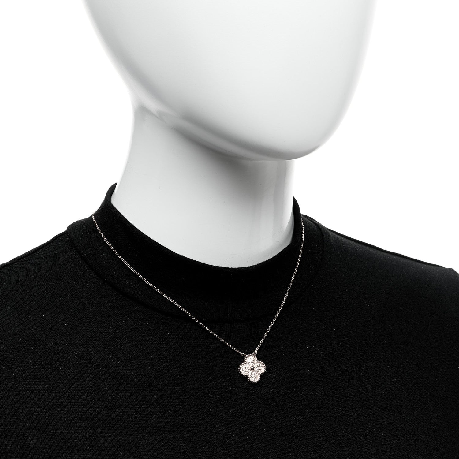 Van Cleef & Arpels 18K Rose Gold Vintage Alhambra Pendant Necklace 2 of 5