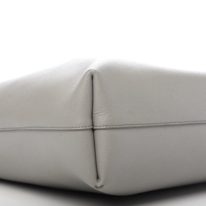 Saint Laurent Calfskin Medium Shopping Tote Light Gray 7 of 9