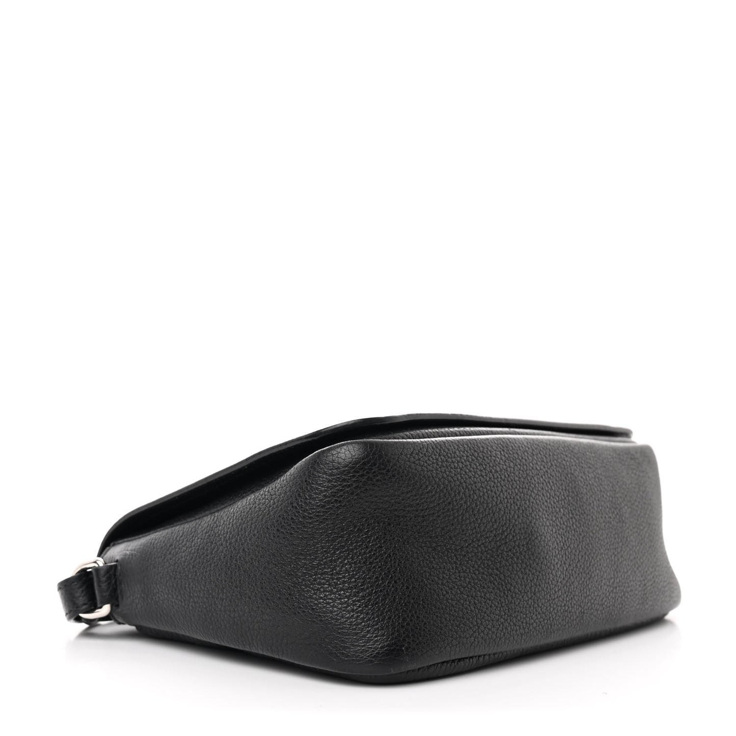 Vitello Daino Soft Flap Crossbody Black
