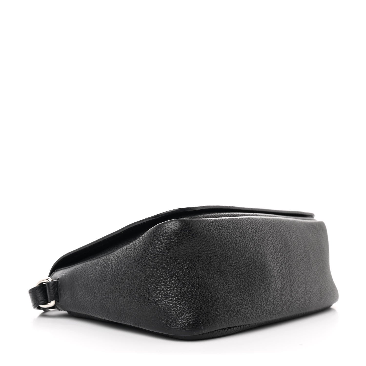 Prada Vitello Daino Soft Flap Crossbody Black 4 of 10