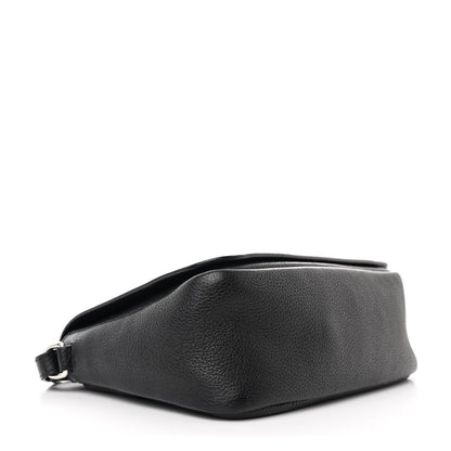 Prada Vitello Daino Soft Flap Crossbody Black 4 of 10