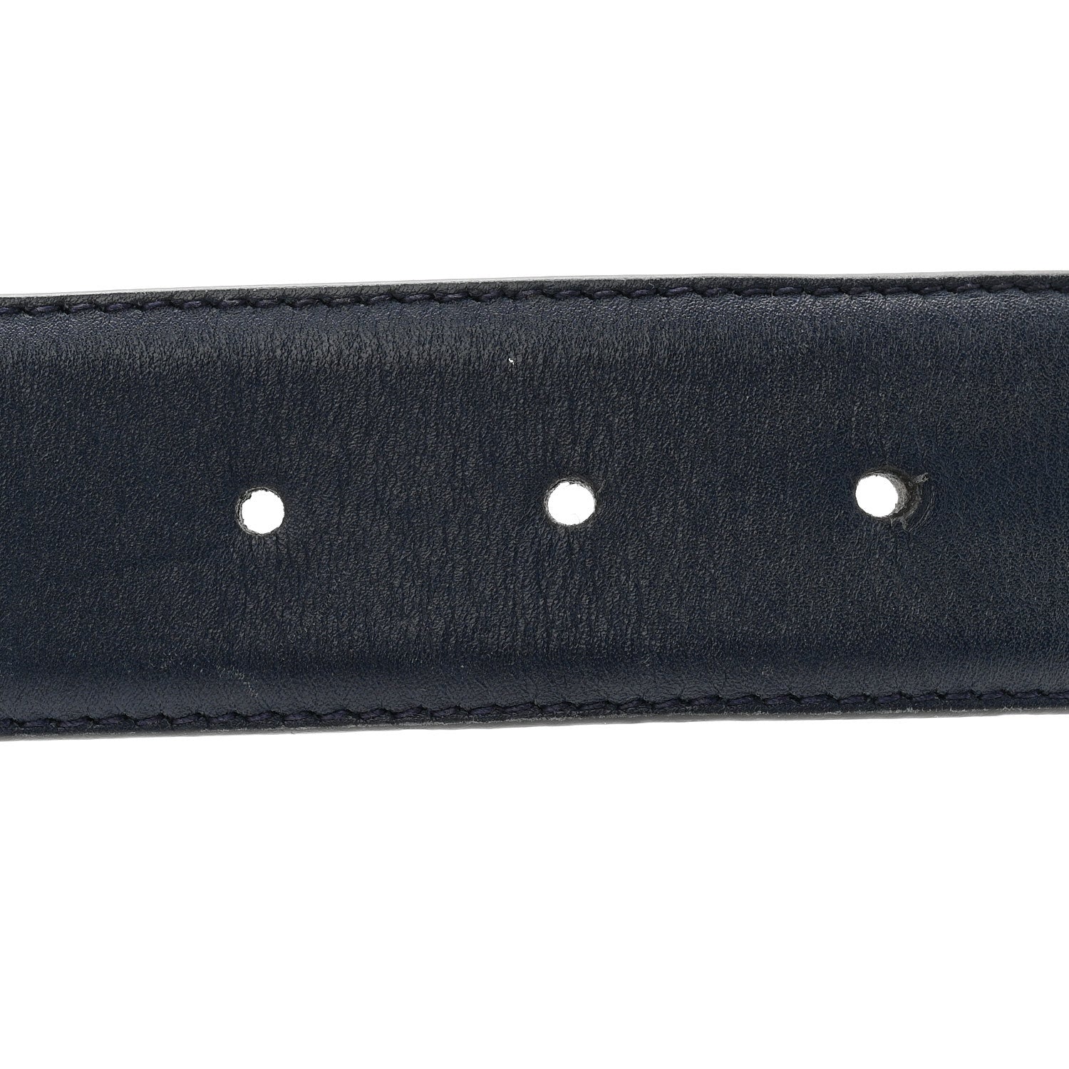 Gucci Moon Calfskin Interlocking G 37mm Belt 75 30 Cobalt Blue 4 of 5