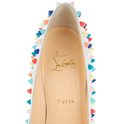 Christian Louboutin Gomme Pigalle Spikes 120 Pumps 39.5 White Multicolor 6 of 8