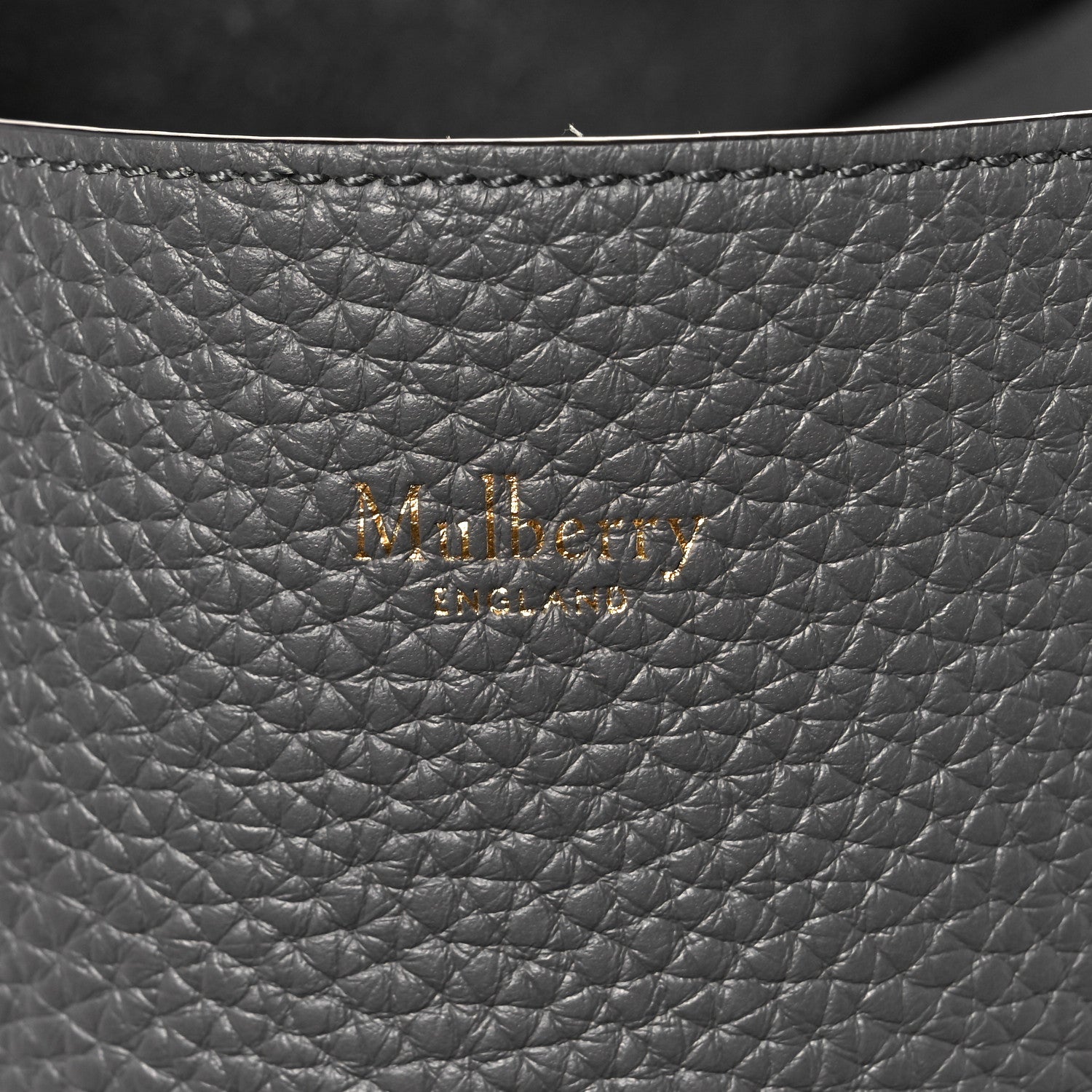 Mulberry Heavy Grain Calfskin Millie Tote Charcoal 7 of 10