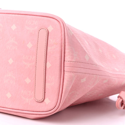 MCM Visetos Medium Liz Reversible Shopper Tote Blossom Pink 7 of 13