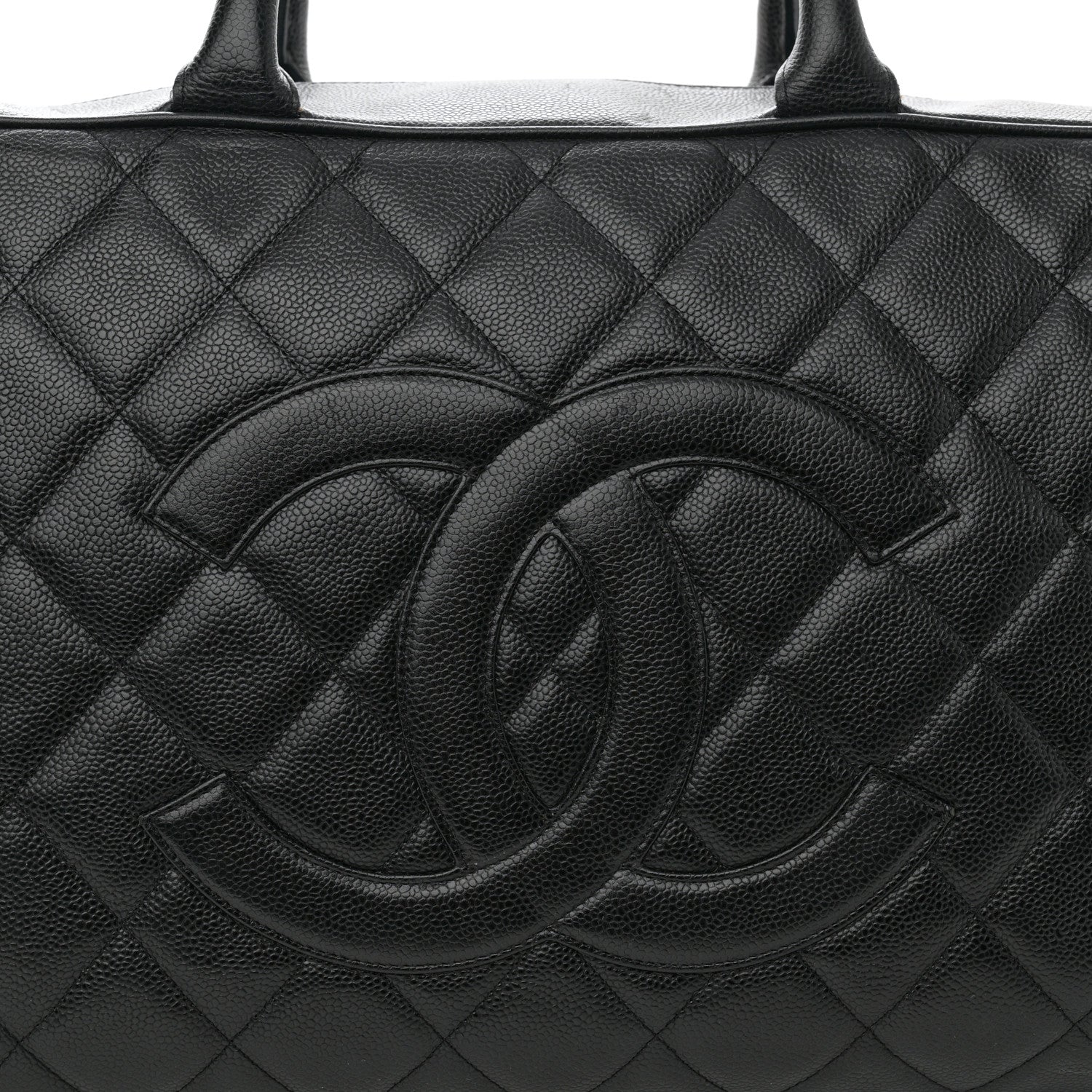 Chanel Caviar Quilted Large Bowler Black 10 of 15
