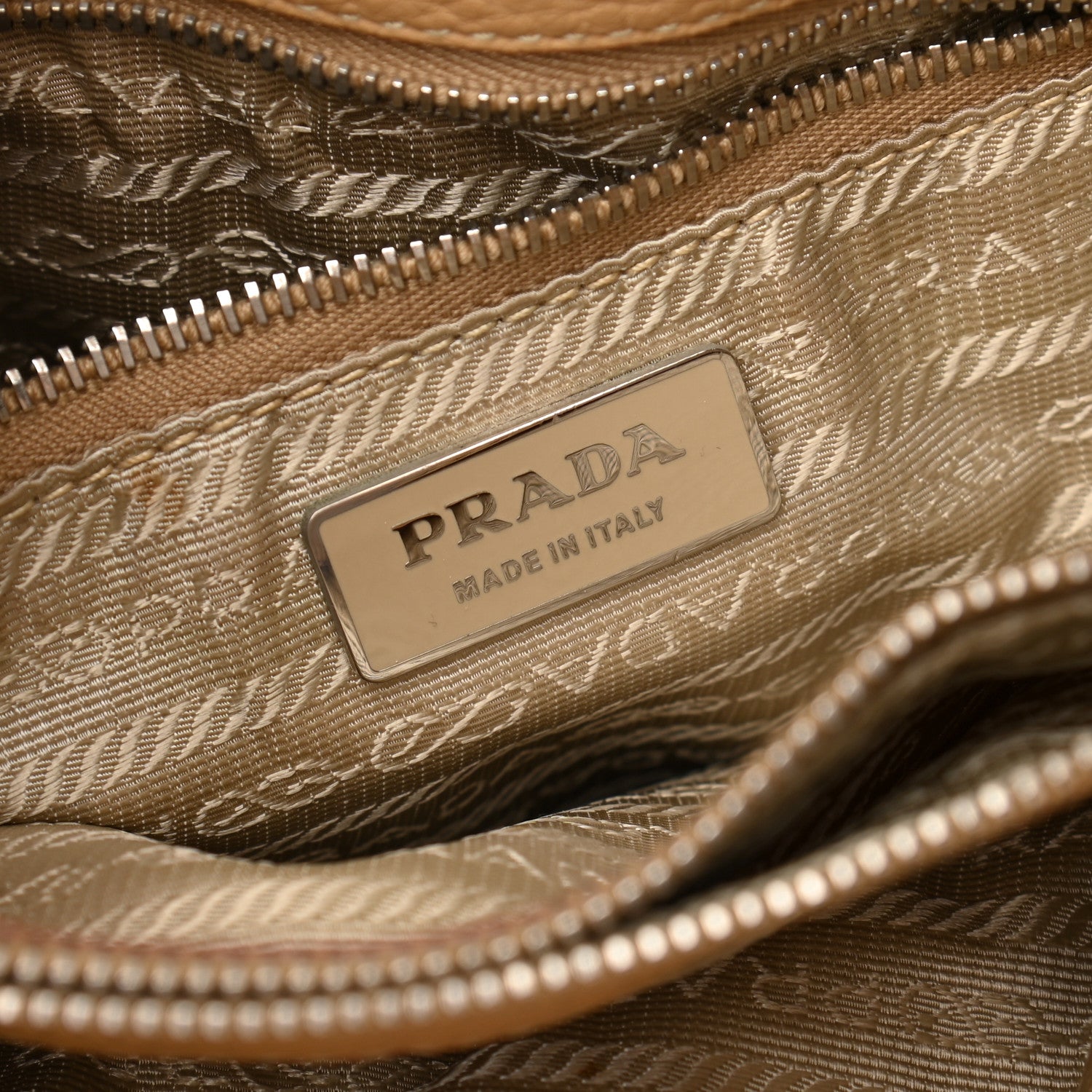 Prada Vitello Daino Side Pocket Tote Naturale 6 of 12