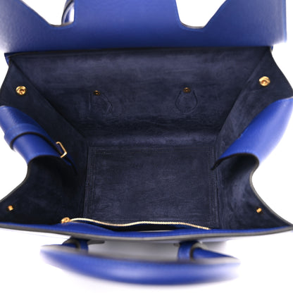 Celine Crisped Calfskin Mini Tie Knot Tote Indigo 5 of 10