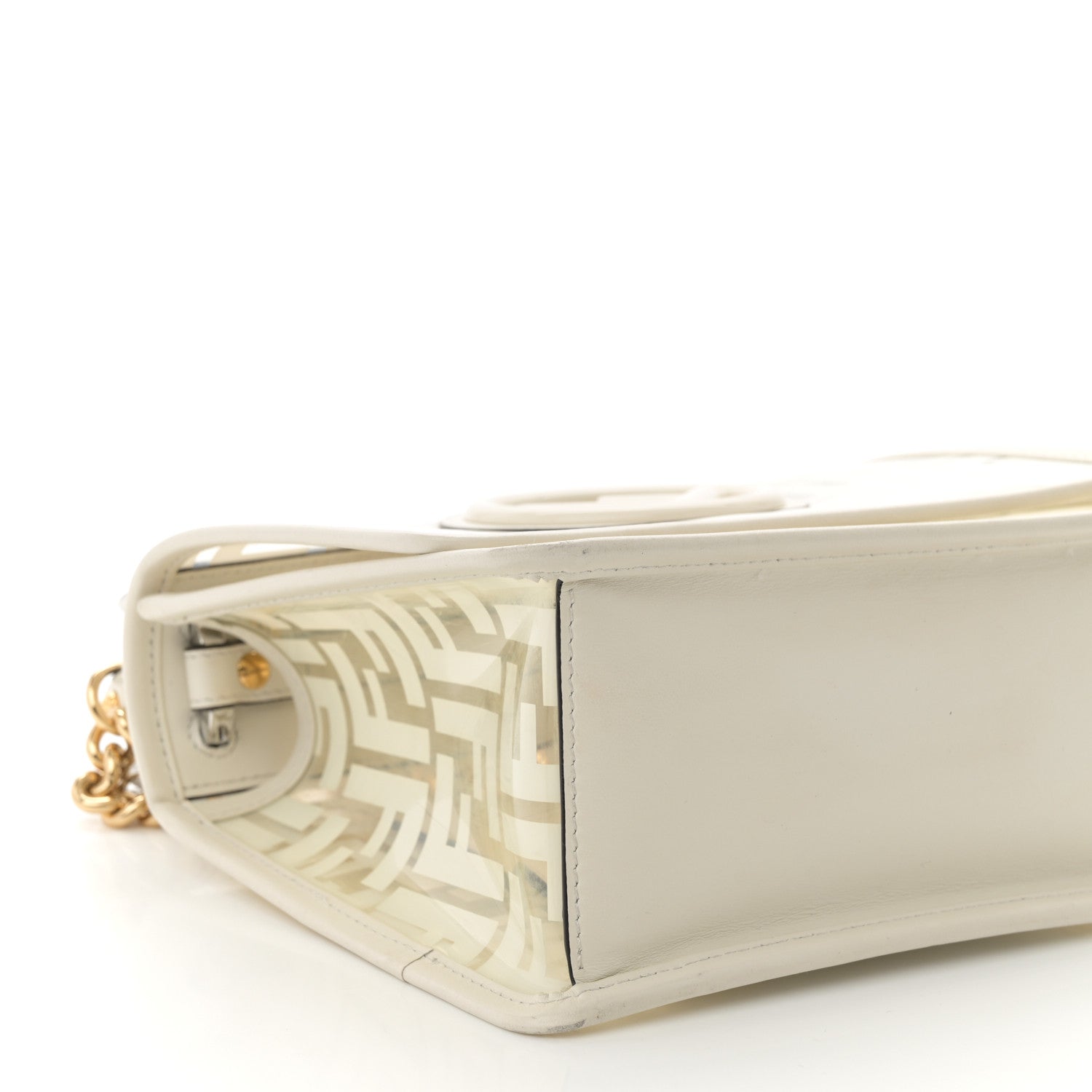 Fendi TPU FF Vitello Century F is Fendi Small Kan I Shoulder Bag White 8 of 9