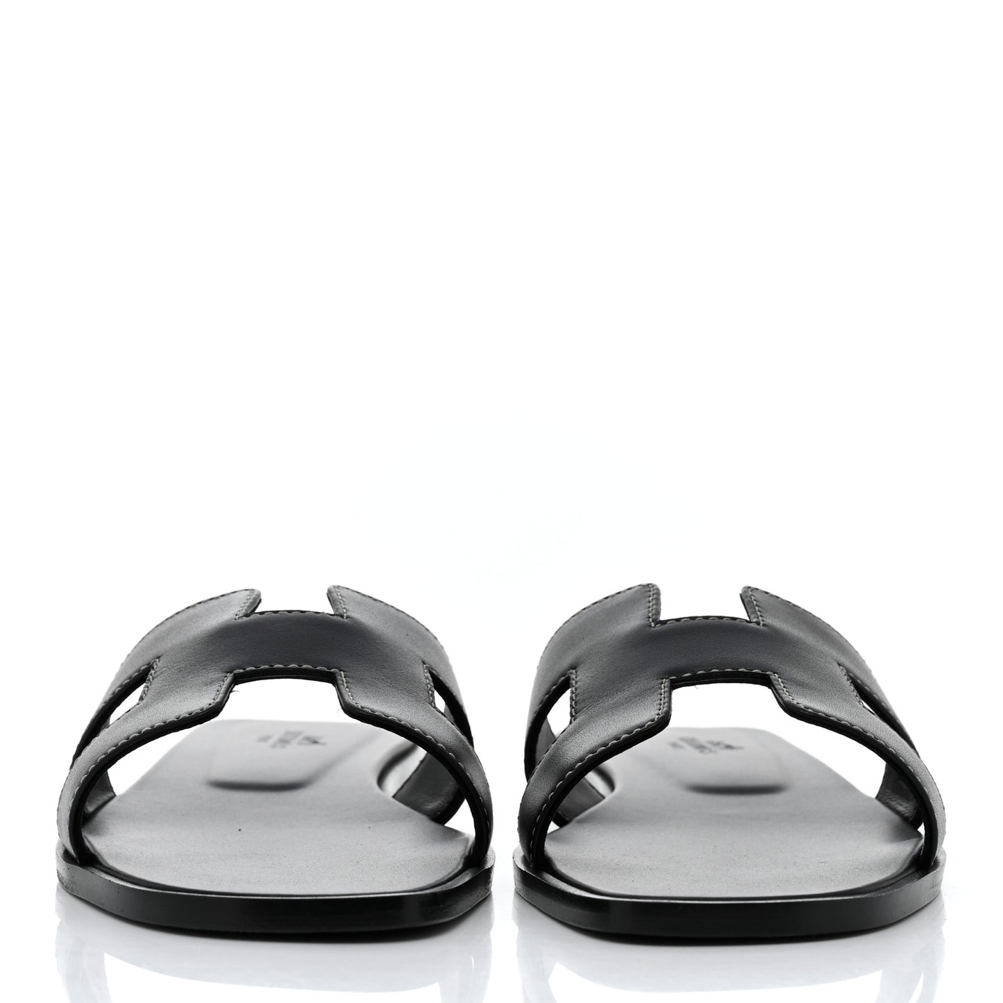 Box Calfskin Oran Sandals 37.5 Black