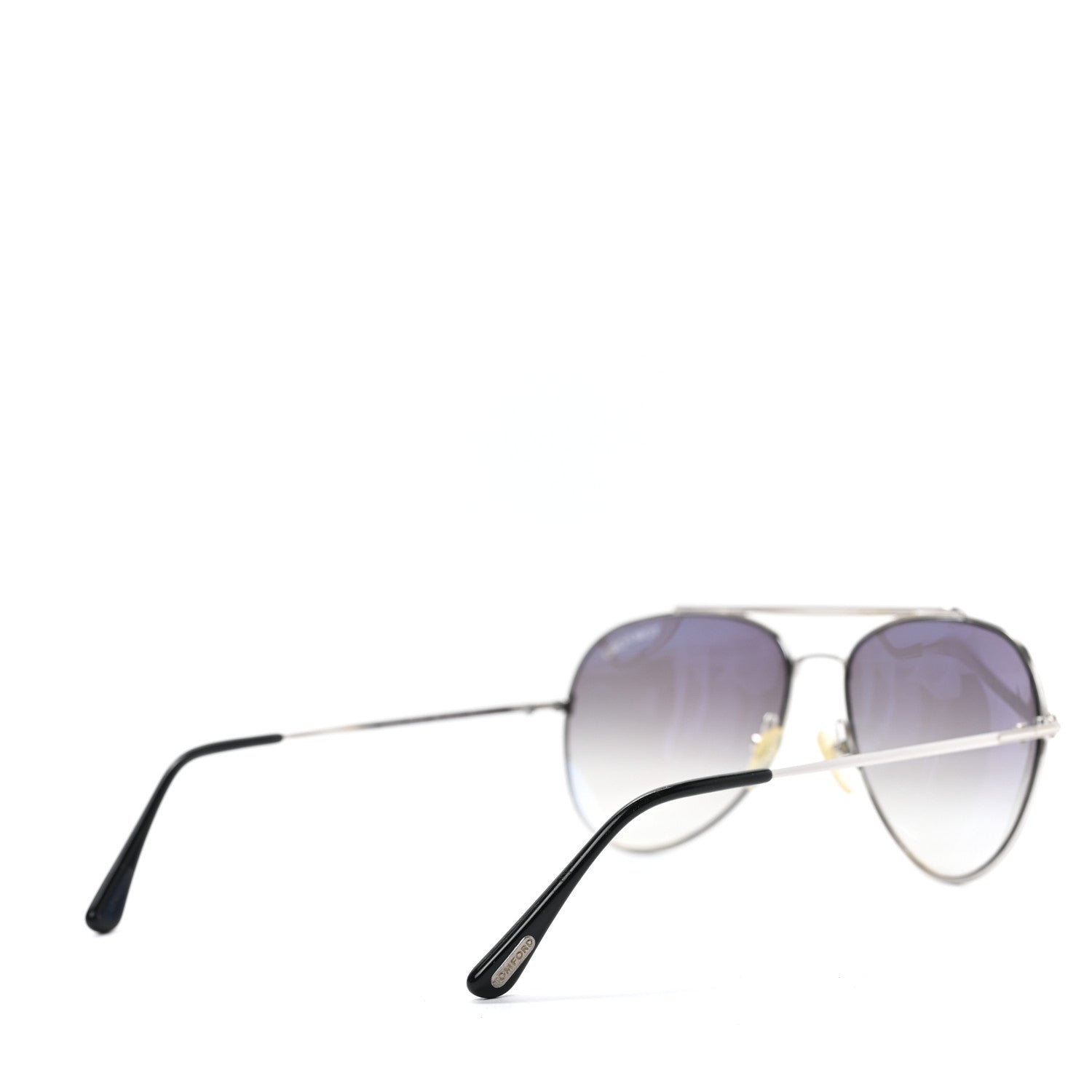 Tom Ford Indiana Aviator Sunglasses TF497 Silver 4 of 6