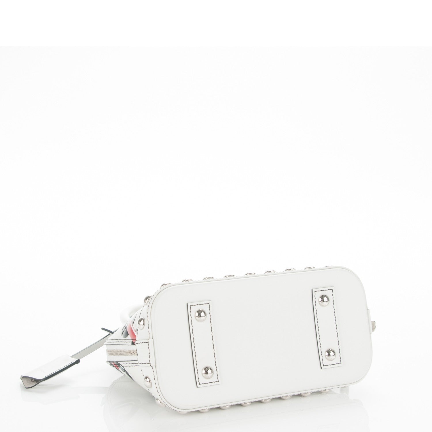 Louis Vuitton Epi Chain Flower Alma BB White 4 of 8