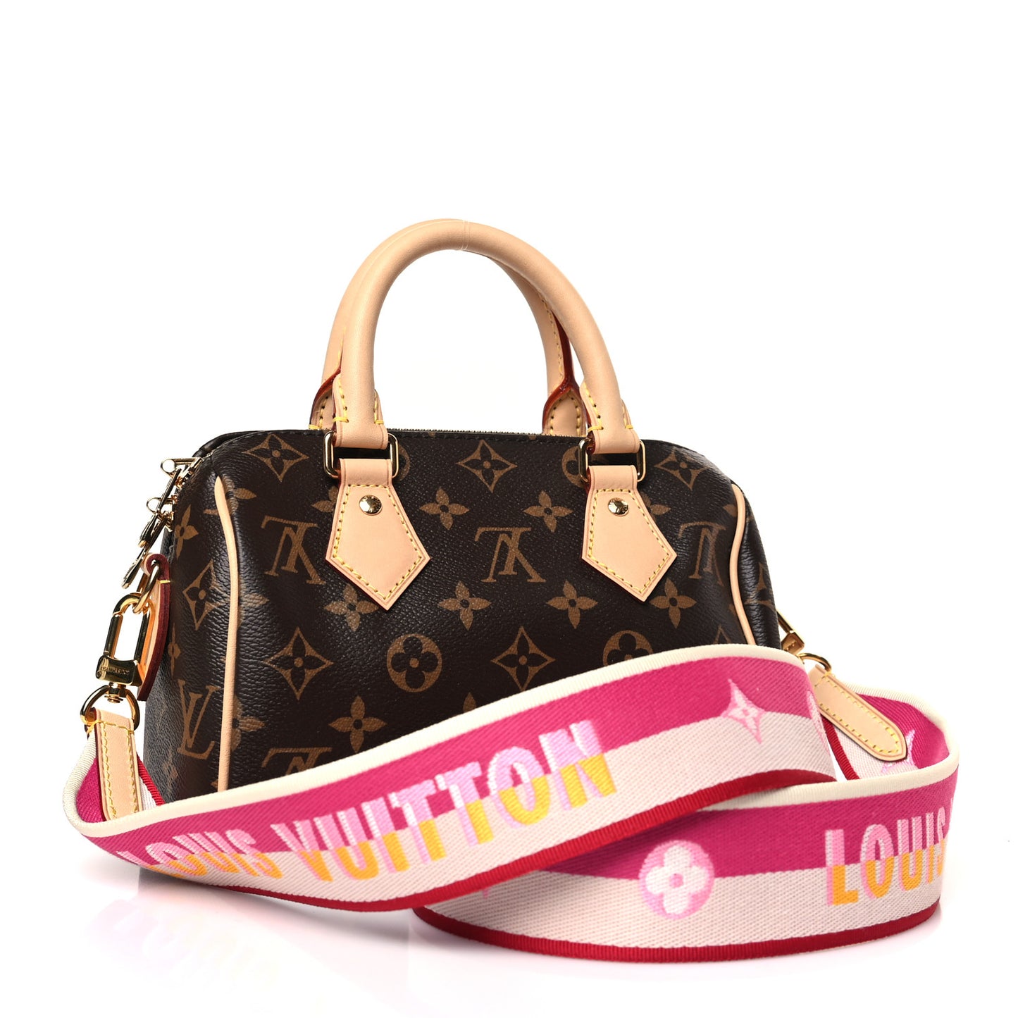 Monogram Speedy Bandouliere 20 Fuchsia