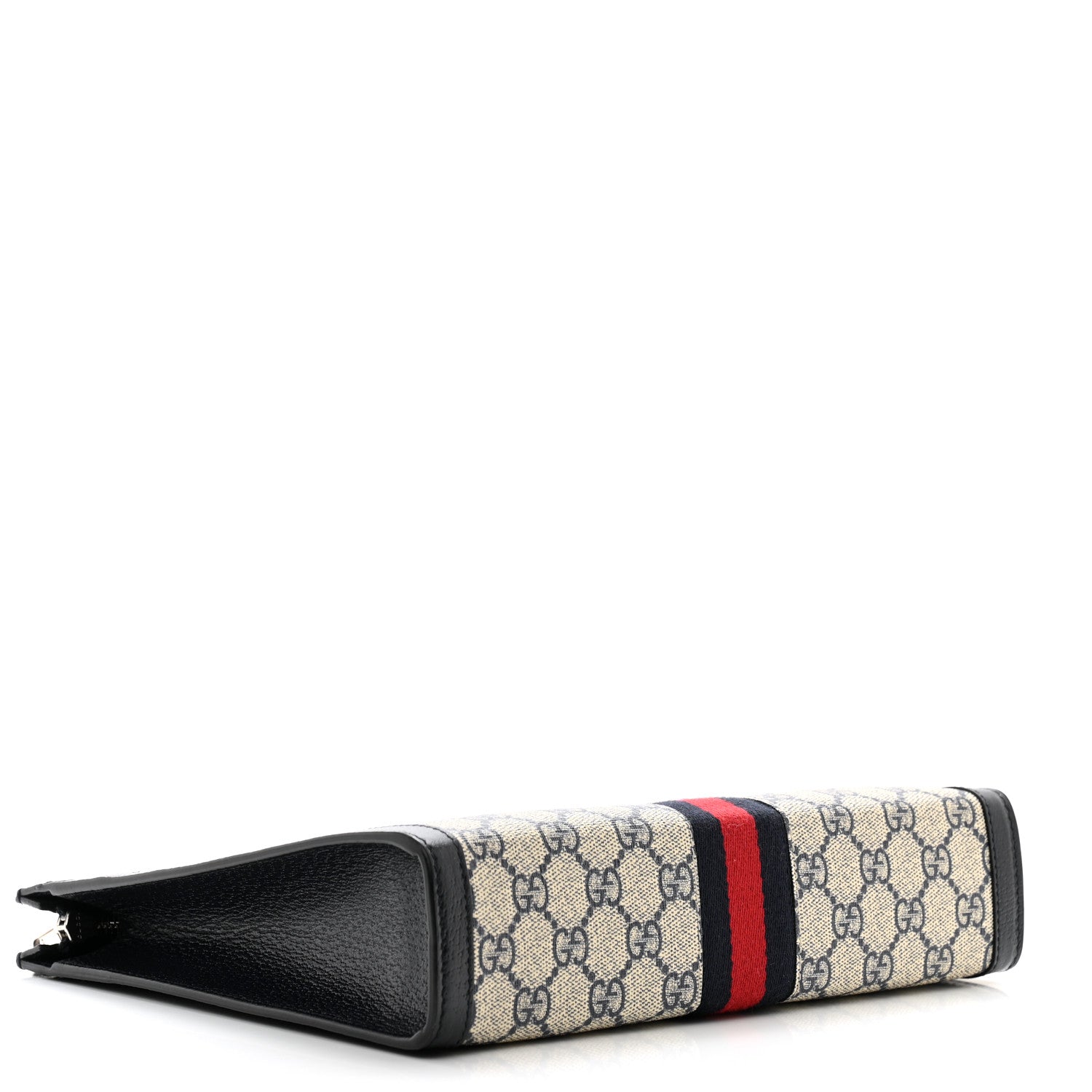 Gucci GG Supreme Monogram Web Ophidia Pouch Beige Blue 4 of 8