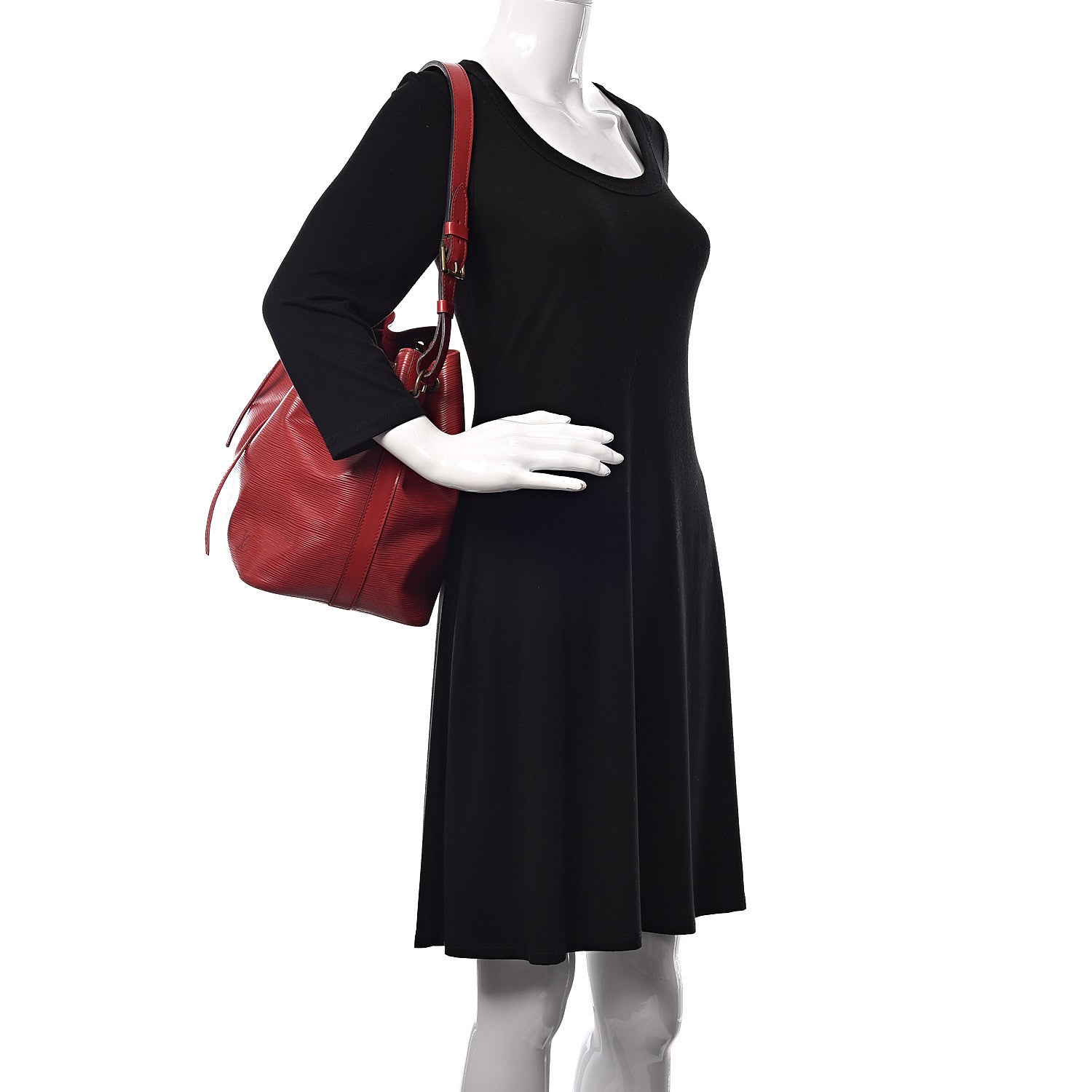 Louis Vuitton Epi Petit Noe Castillan Red 3 of 13