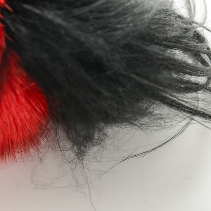 Fendi Mink Goat Fur QuTweet Funkyfur Bag Bug Charm Red 4 of 4
