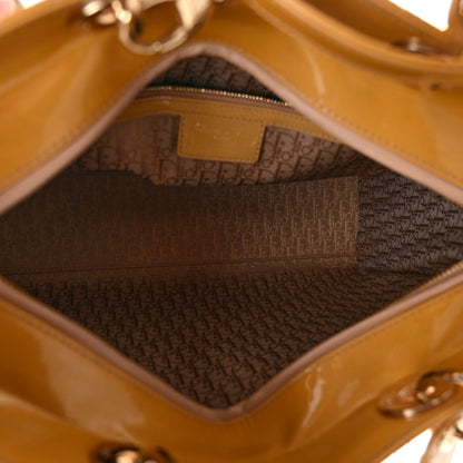 Christian Dior Patent Cannage Large Lady Dior Dark Beige 5 of 9