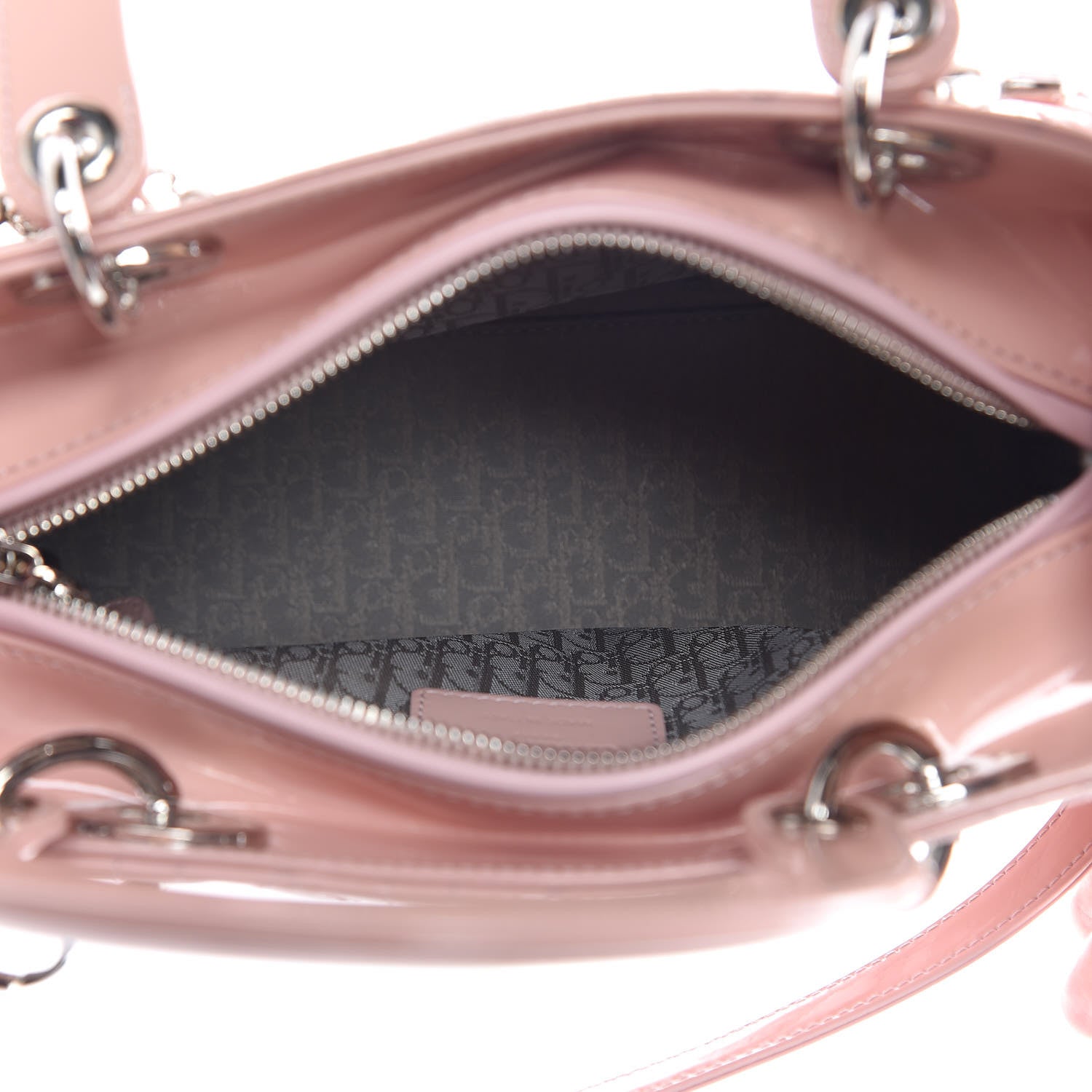 Christian Dior Patent Cannage Medium Lady Dior Rose Clair 5 of 10