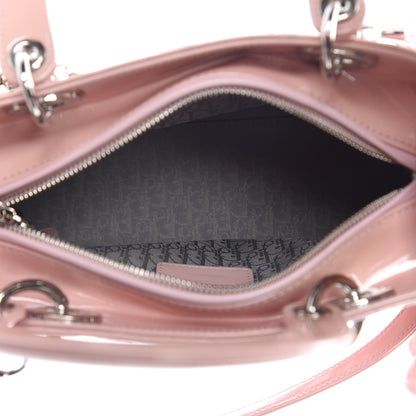 Christian Dior Patent Cannage Medium Lady Dior Rose Clair 5 of 10