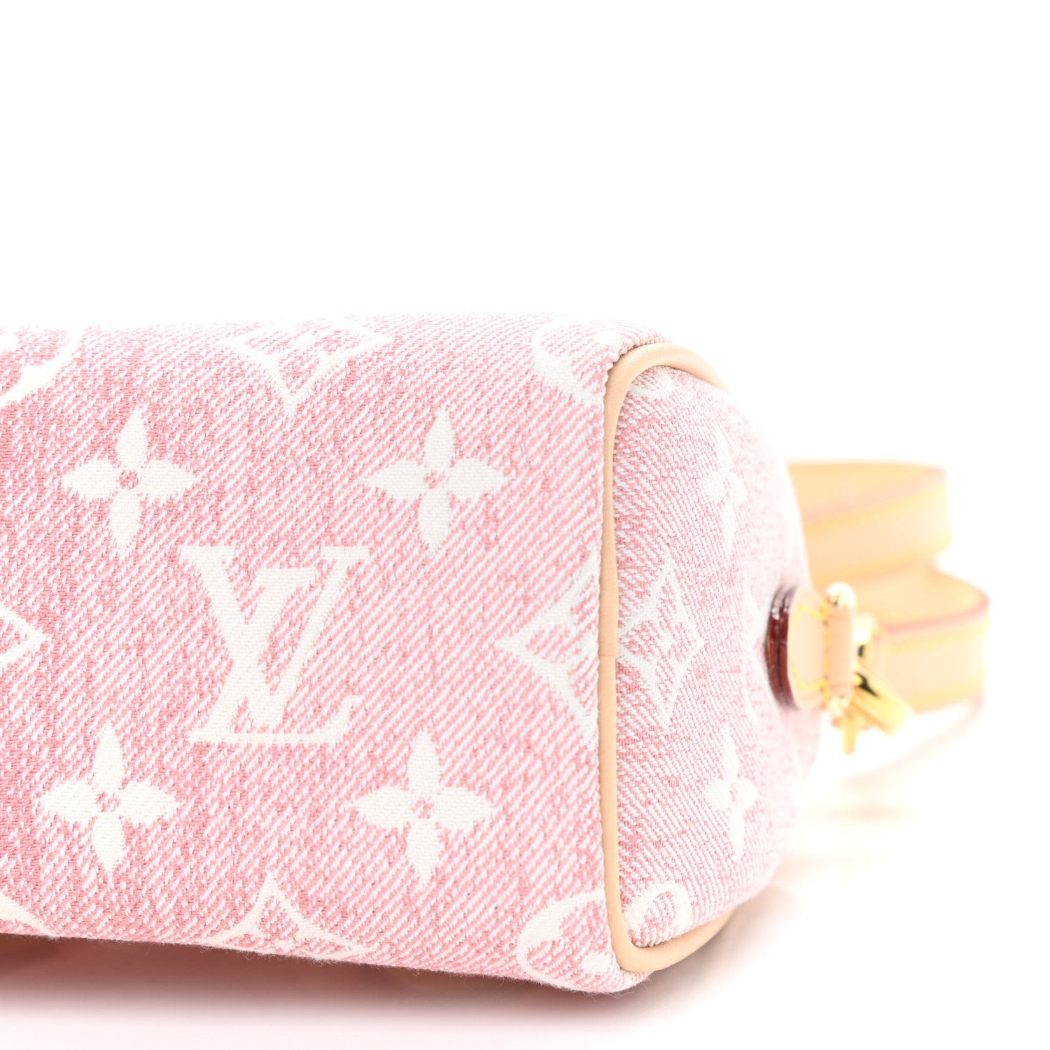 Louis Vuitton Monogram Jacquard Denim Nano Speedy Bandouliere Pink 9 of 10
