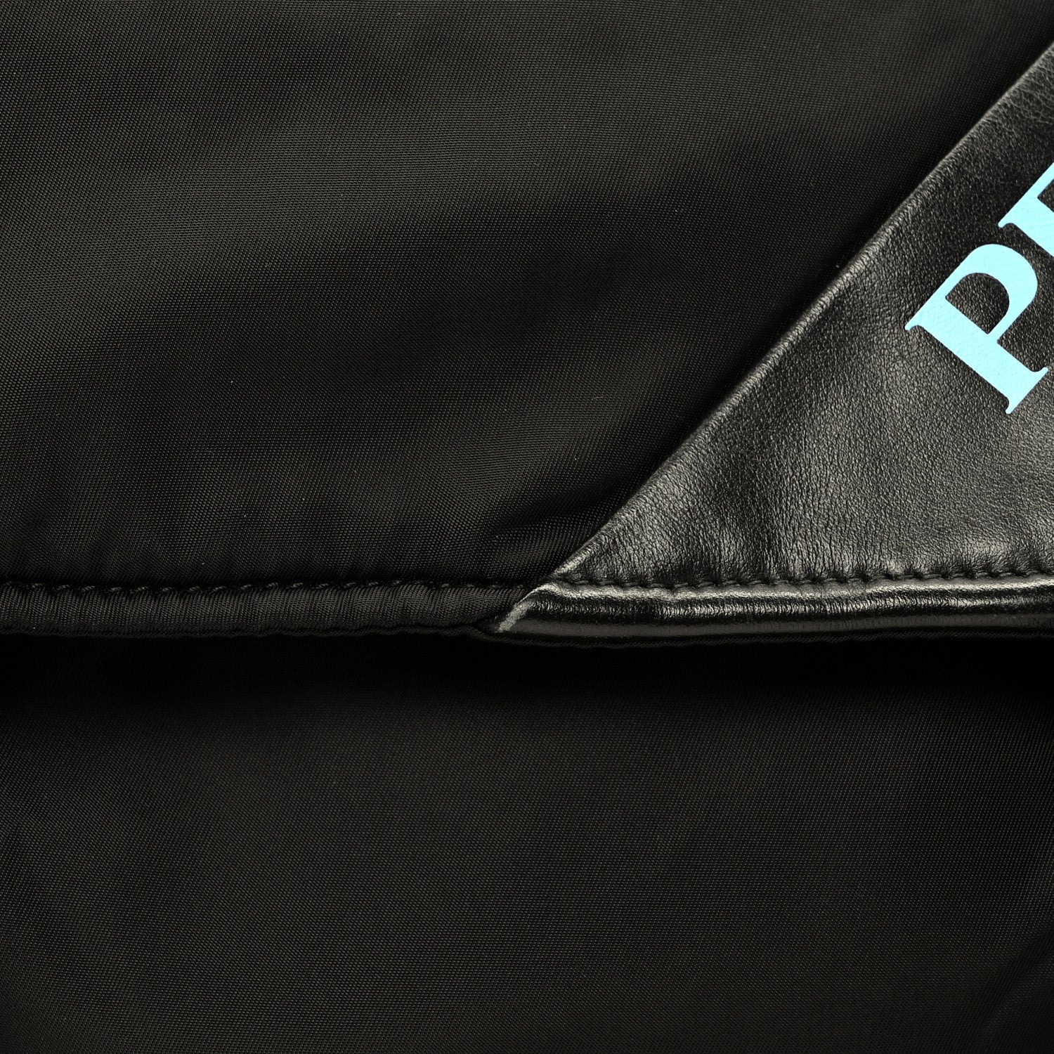 Prada Tessuto Nylon Logo Messenger Bag Black 7 of 9