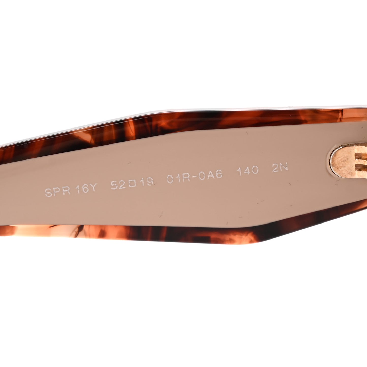 Acetate Square Sunglasses SPR 16Y Havana Beige