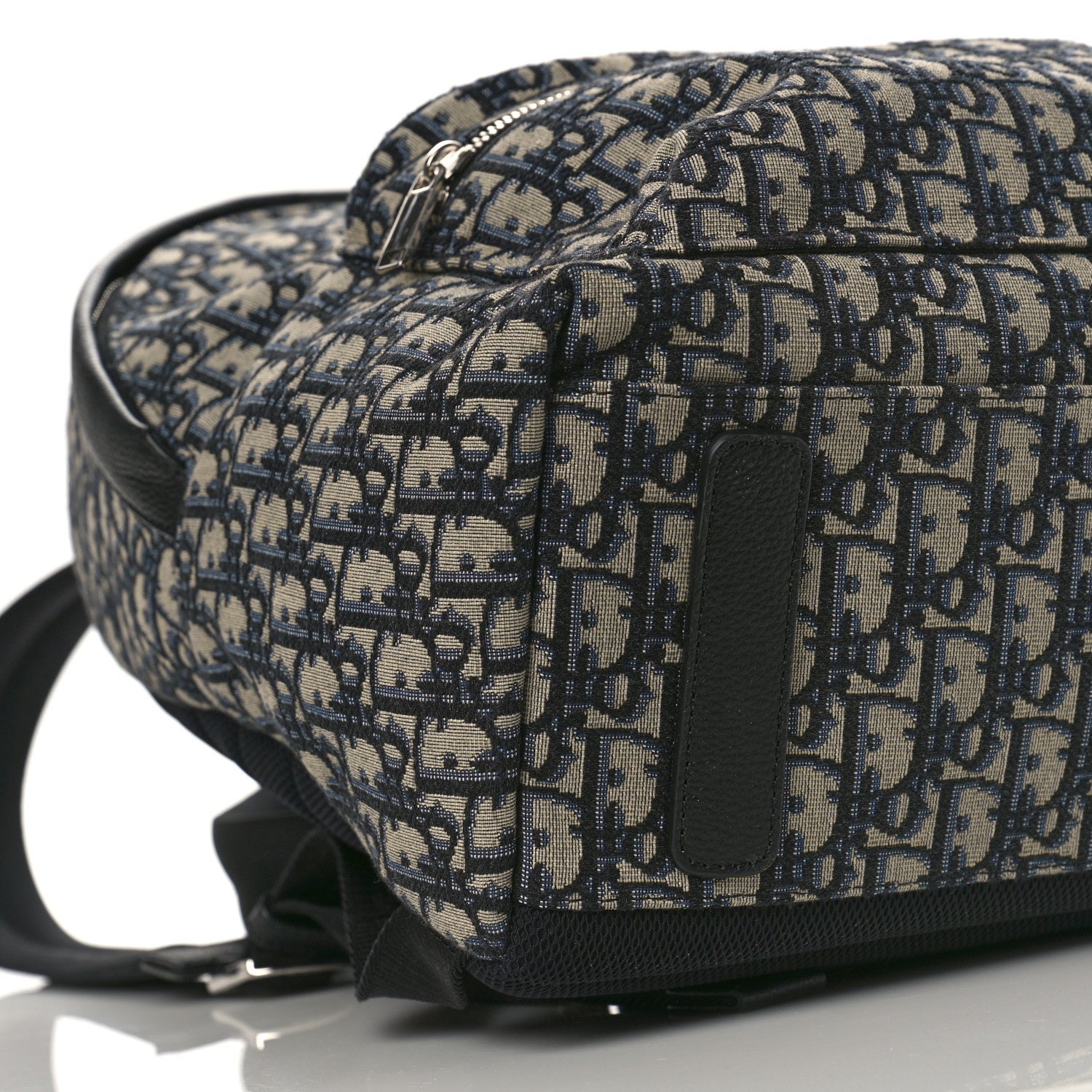 Christian Dior Oblique Calfskin Rider Backpack Beige Black 7 of 8