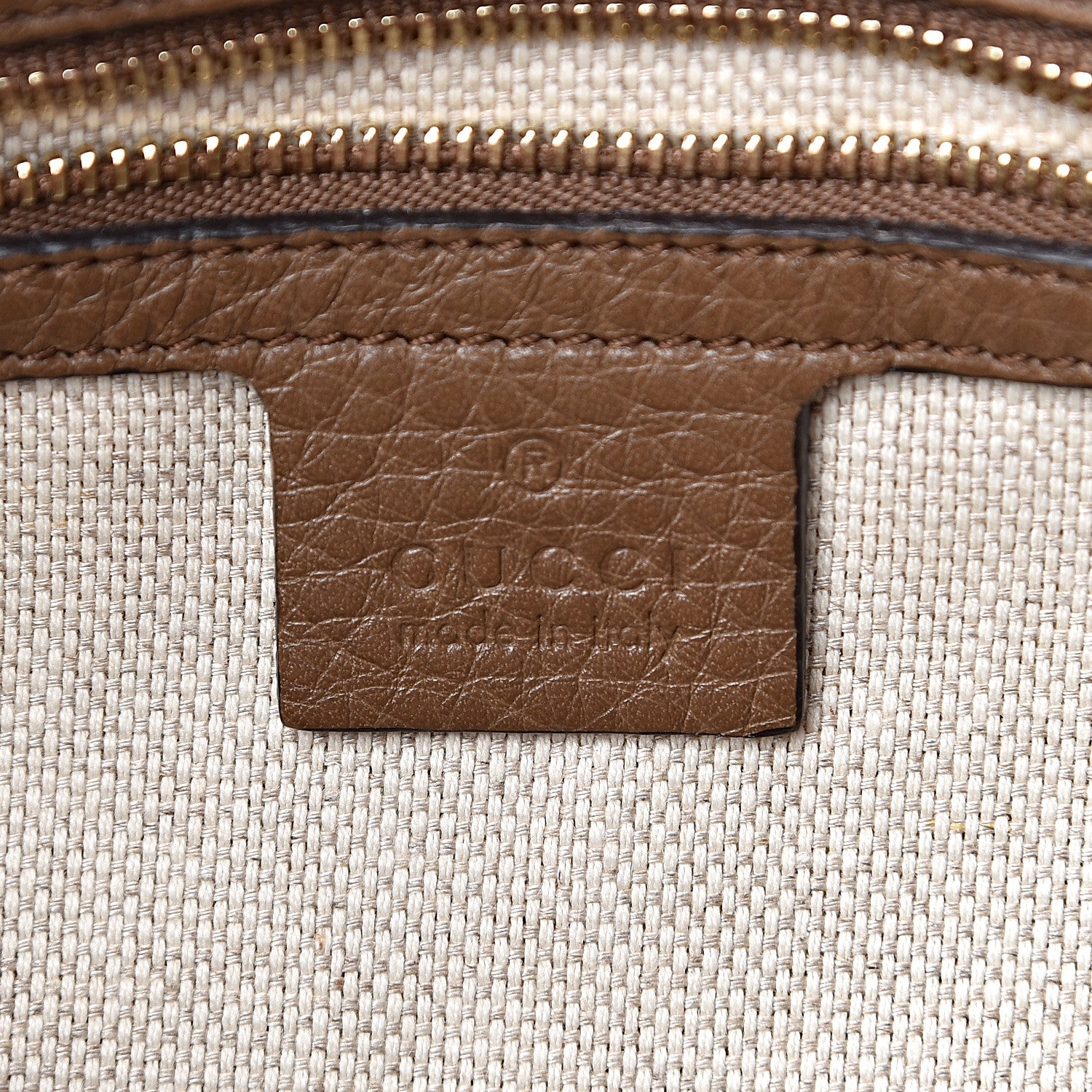Gucci Pebbled Calfskin Small Soho Bowler Maple Brown 5 of 11