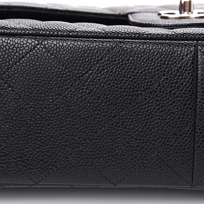 Chanel Caviar Quilted Jumbo Double Flap Black 10 of 14