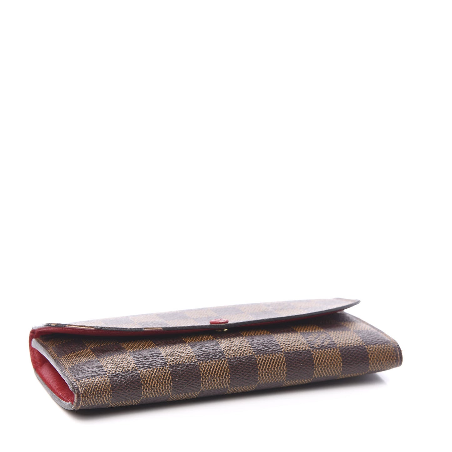 Damier Ebene Emilie Wallet Red