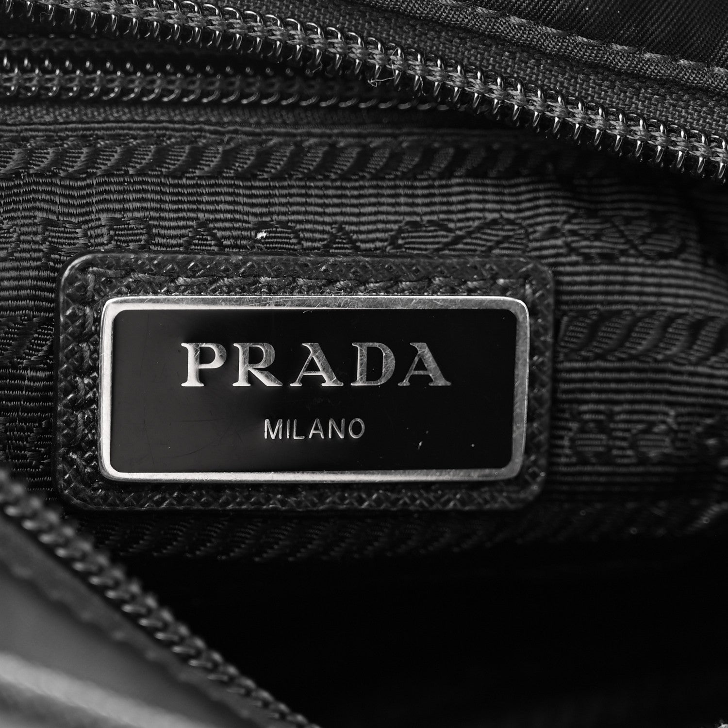 Prada Tessuto Nylon Saffiano Crossbody Black 6 of 11