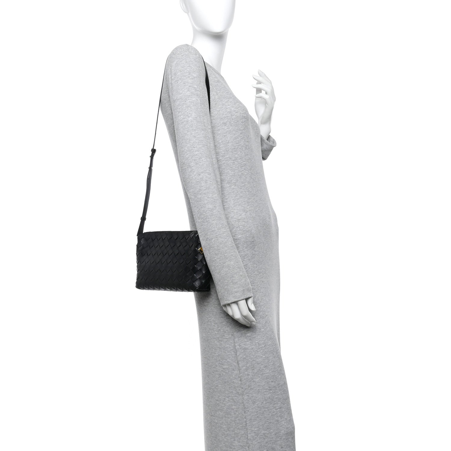 Bottega Veneta Nappa Intrecciato Crossbody Black 2 of 10