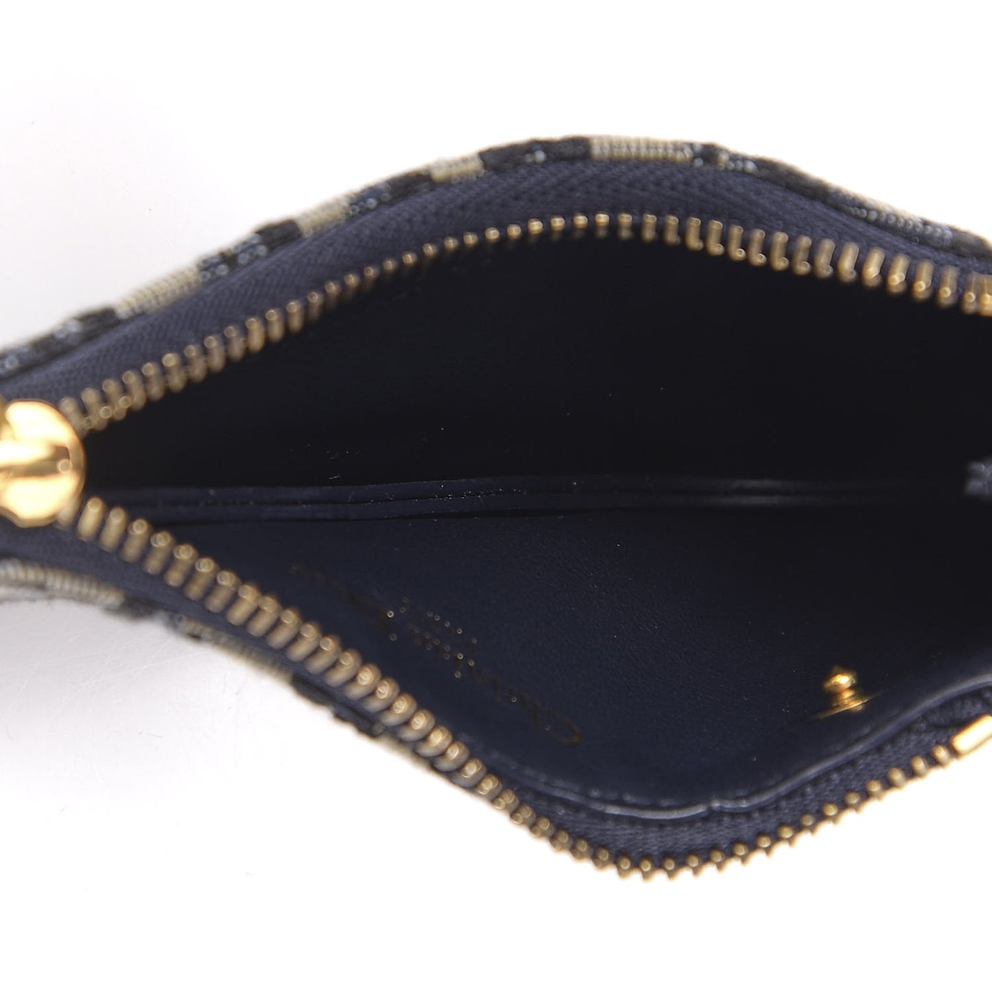 Oblique Saddle Coin Purse Blue