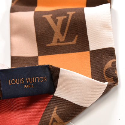 Louis Vuitton Silk Monogram Check Bandeau Beige 3 of 3
