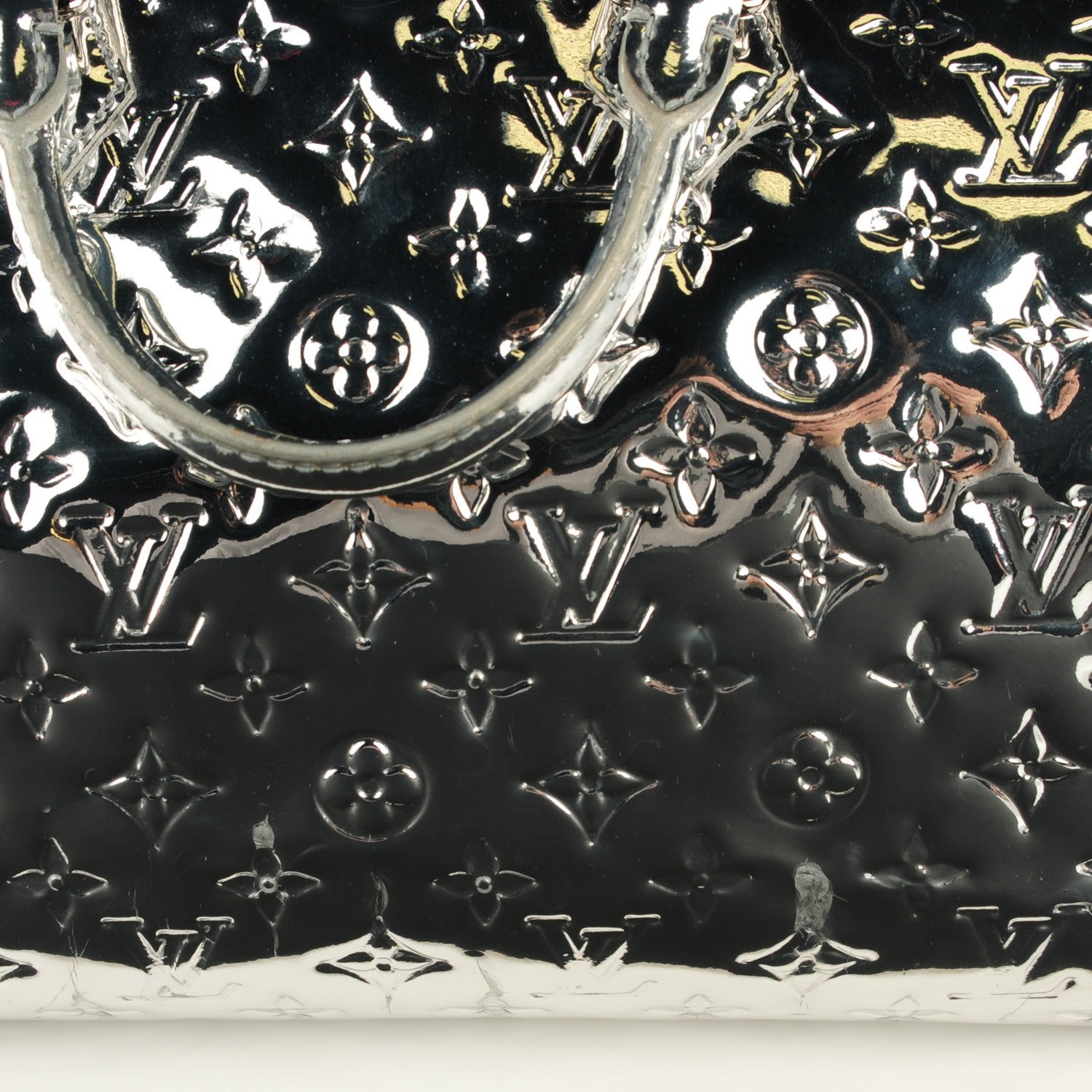 Louis Vuitton Monogram Miroir Speedy 30 Silver 4 of 13