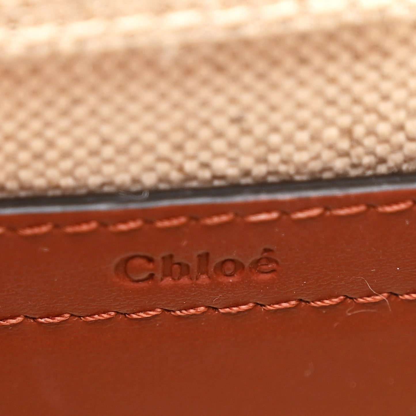 Linen Calfskin Small Marcie Saddle Bag Sepia Brown