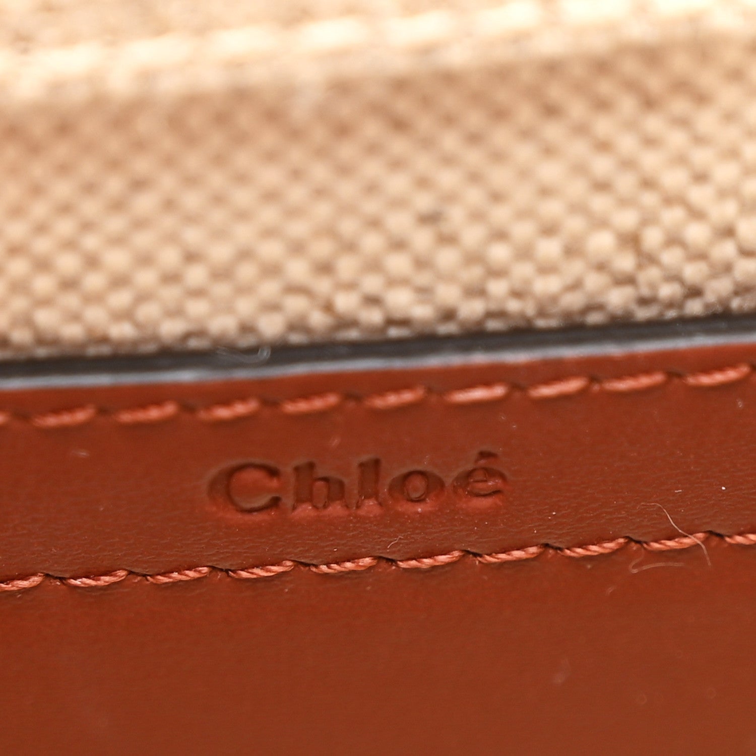 Chloe Linen Calfskin Small Marcie Saddle Bag Sepia Brown 6 of 10