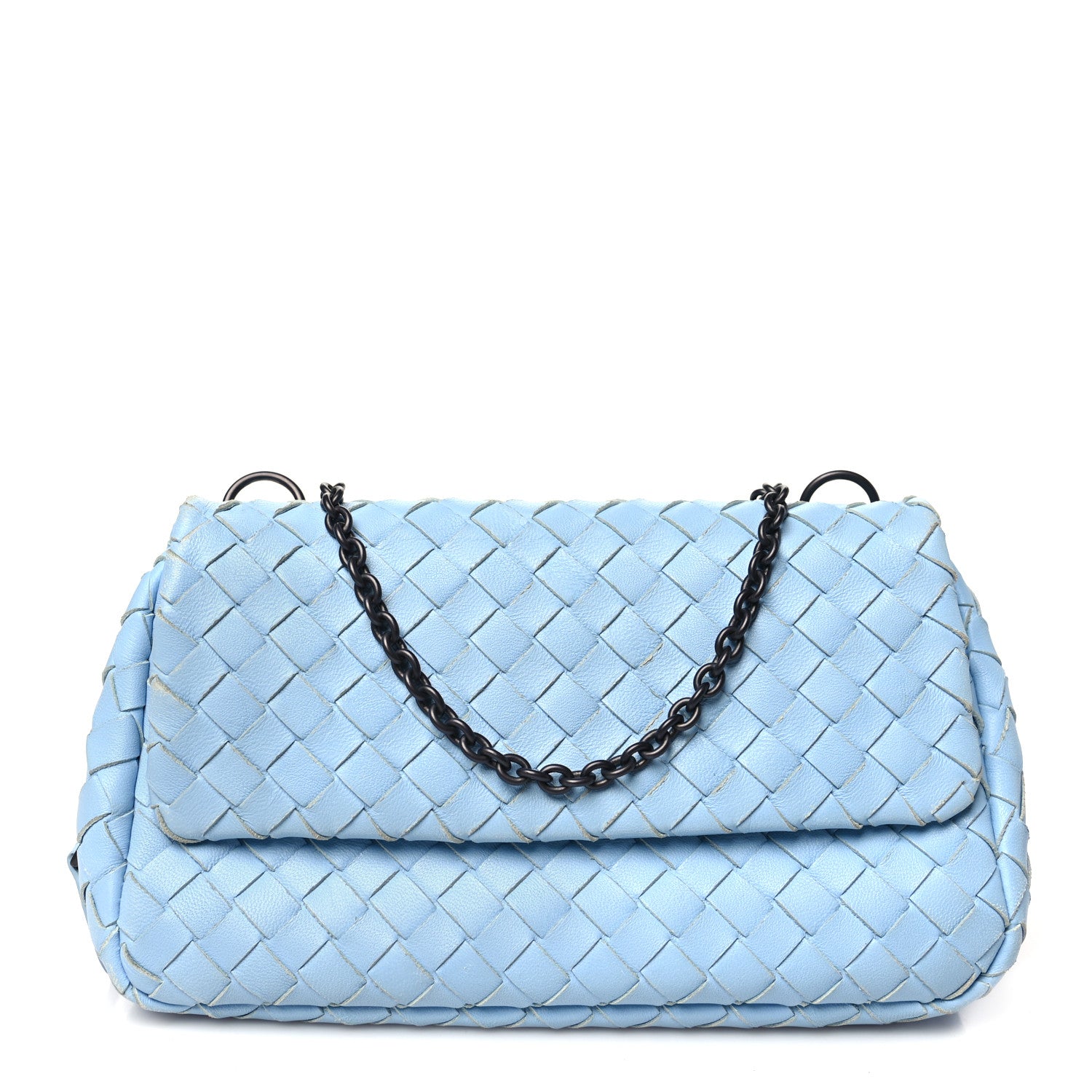 Bottega Veneta Nappa Intrecciato Small Chain Crossbody Ciel 1 of 13