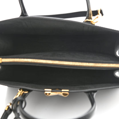 Louis Vuitton Monogram Cuir Plume Very Tote MM Black 5 of 10