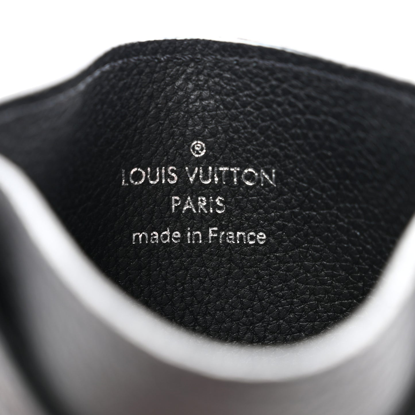 Calfskin Lockme Card Holder Black