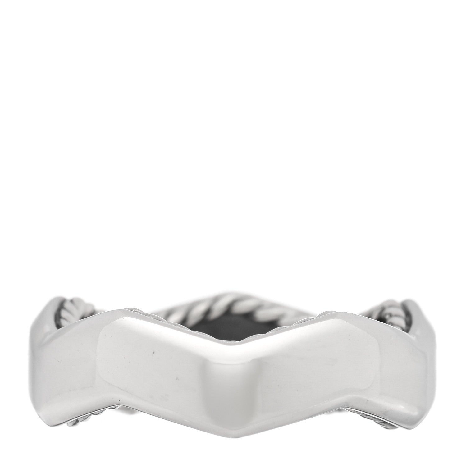 David Yurman Sterling Silver 5mm Zig Zag Stax Ring 52 6 3 of 4