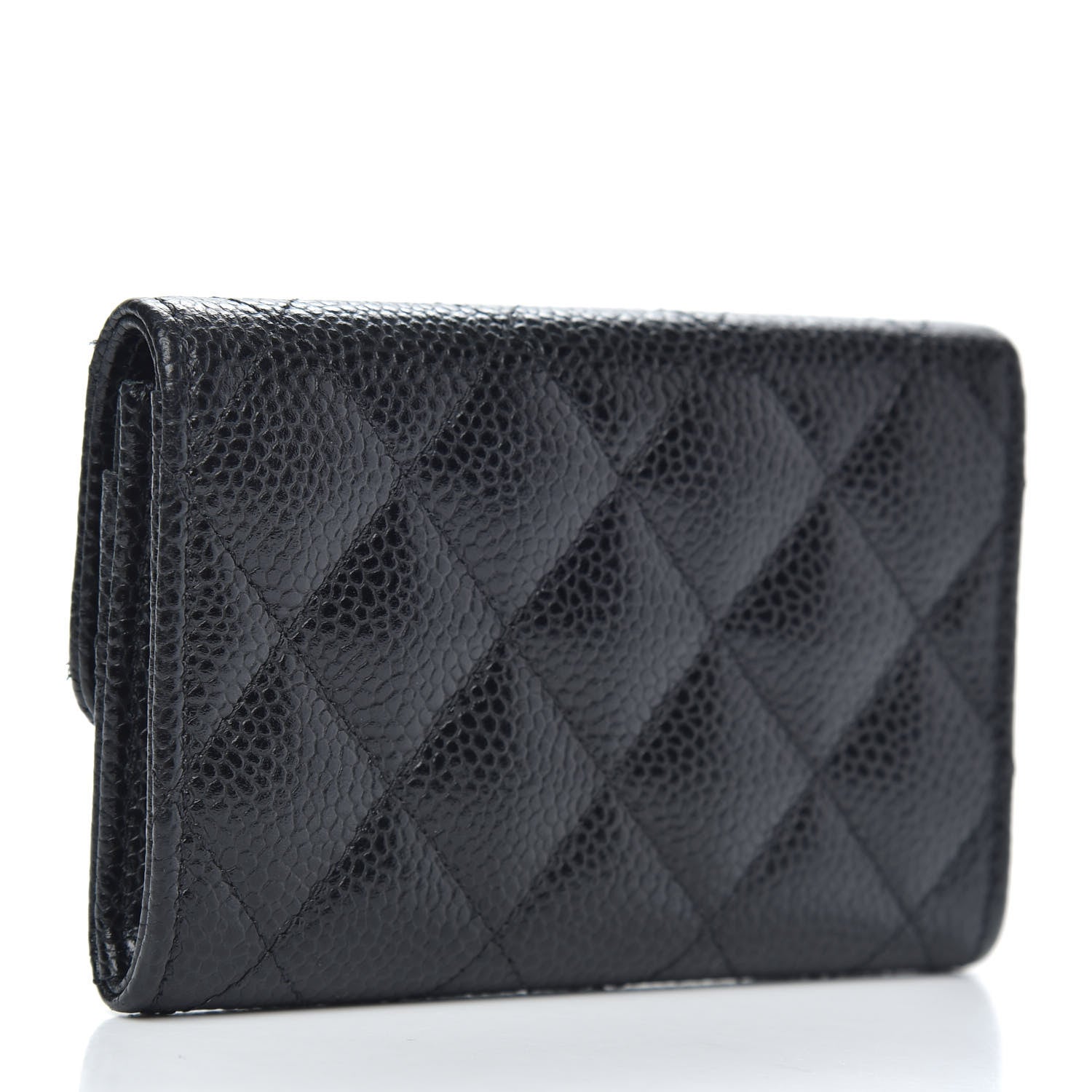 Chanel Caviar Quilted Flap Card Holder Black 3 of 8