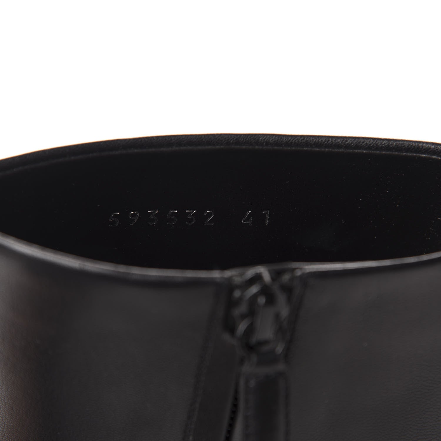 Balenciaga Shiny Kidskin Fringe BB Knife Booties 41 Black 10 of 10