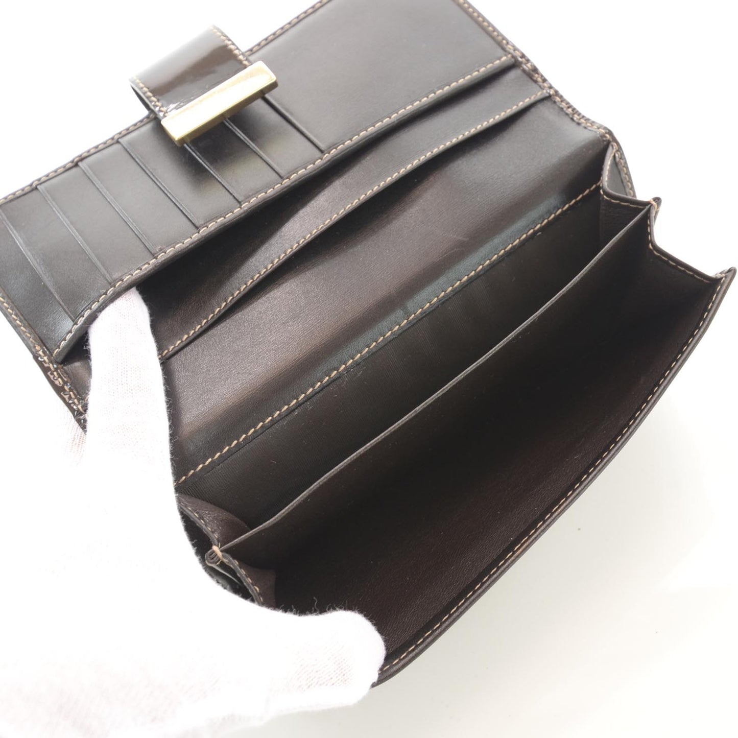 GG Plus Monogram Icon Bar Continental Flap Wallet