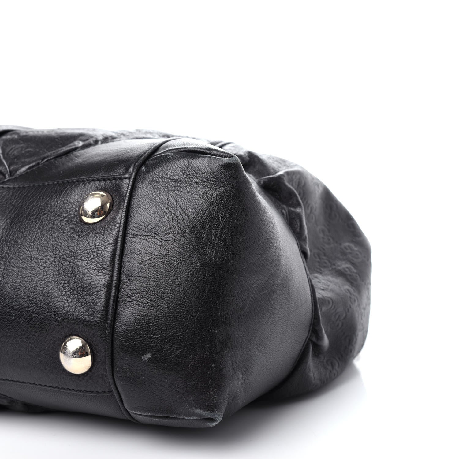Gucci Guccissima Large Full Moon Tote Black 9 of 11
