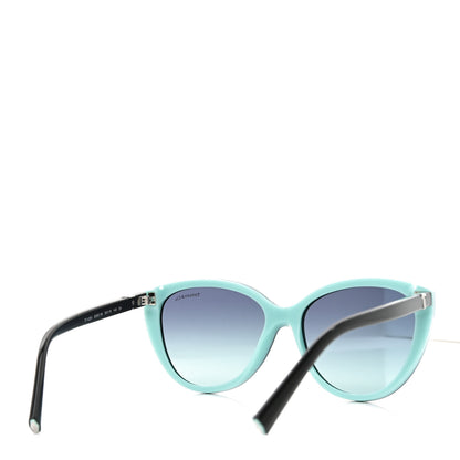 Tiffany Acetate Metal Cat Eye Sunglasses TF4251 Black Blue 4 of 7