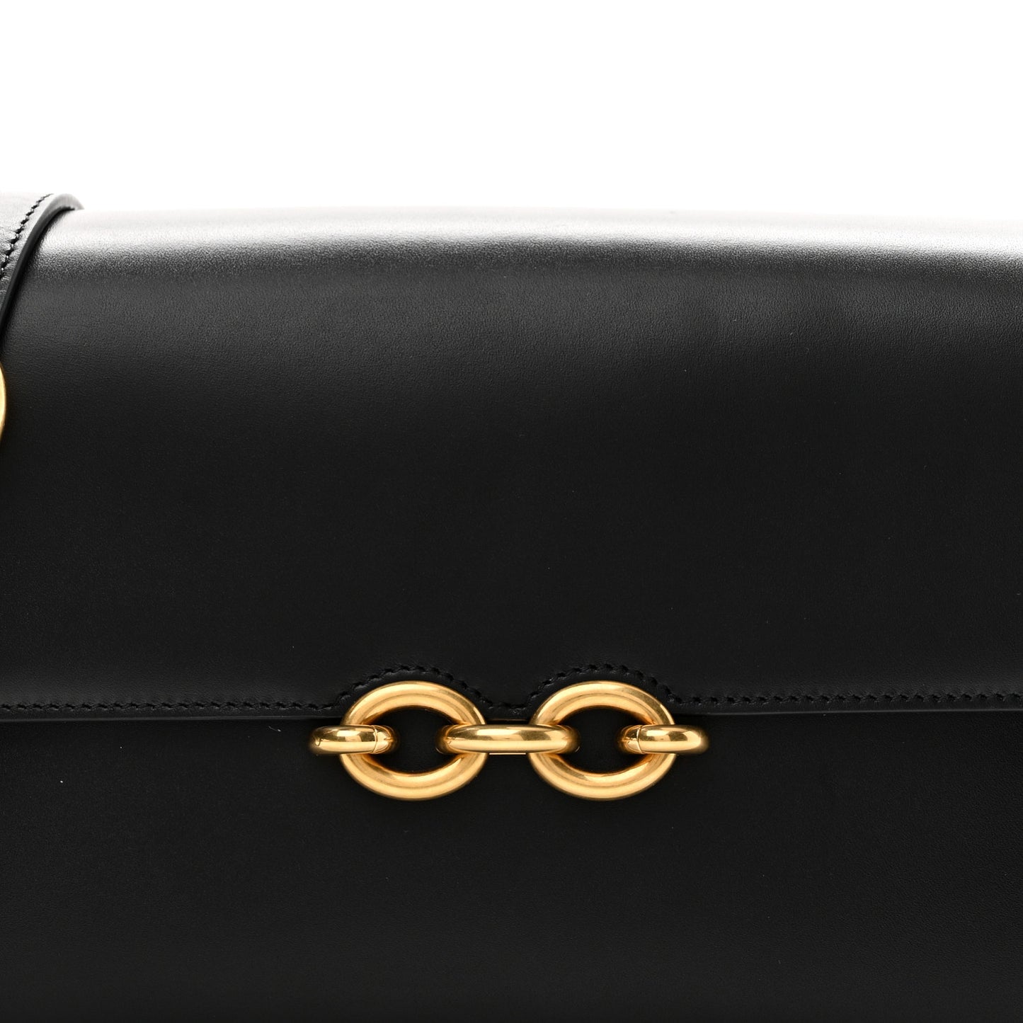 Smooth Calfskin Le Maillon Satchel Black